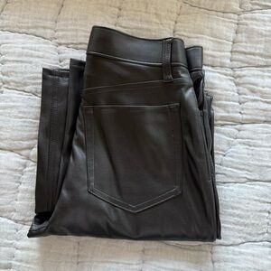Abercrombie and Fitch NWT black faux leather curve love